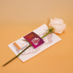 National Day White Rose with Chocolate Gift Pack
