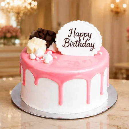Pink Choco Truffle Cake